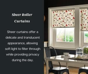Sheer Roller Curtains