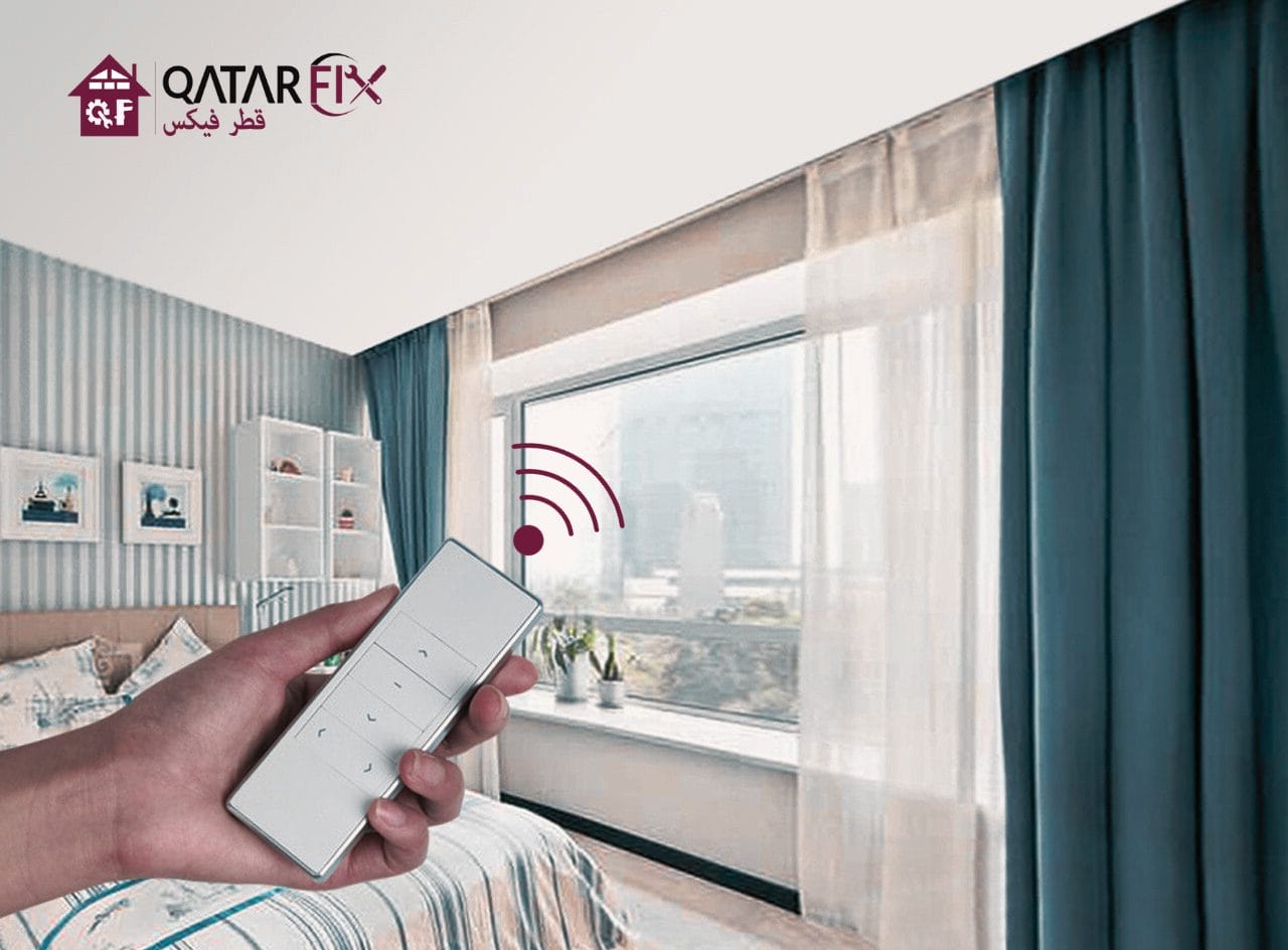 Remote Control Curtains in Doha: A Blend of Luxury and Convenience - Qatarfix.com : Curtains,Ac,Gypsum Board,Plumbing,Electric,Construction Services Provider in Doha Qatar.