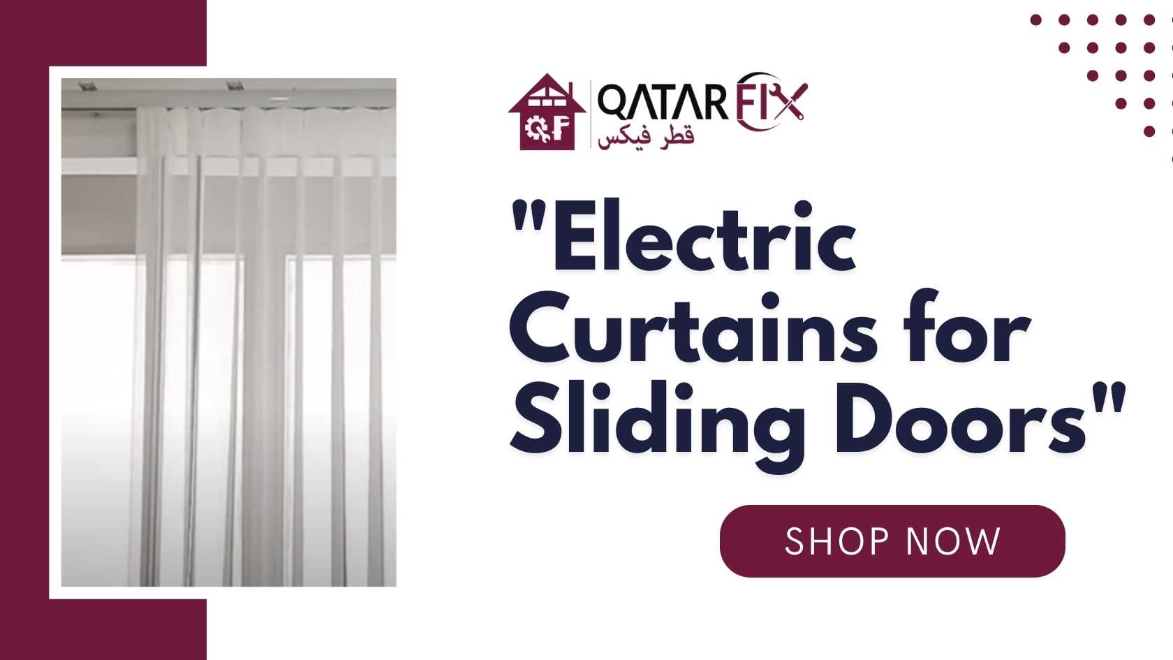 Electric Curtains for Sliding Doors: The Ultimate Convenience and Style - Qatarfix.com : Curtains,Ac,Gypsum Board,Plumbing,Electric,Construction Services Provider in Doha Qatar.