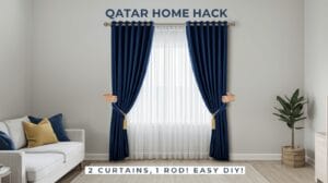 How to Hang Two Curtains on One Rod – Easy Step